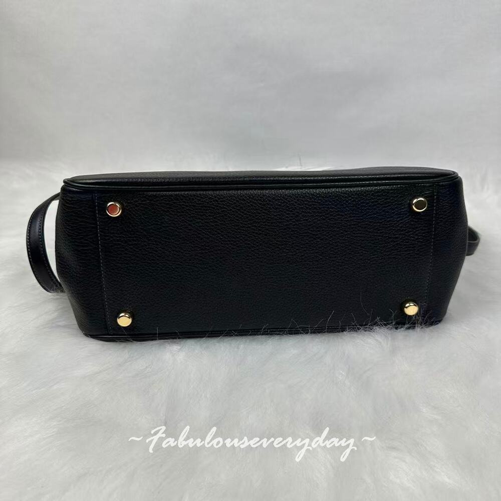Coach Savannah Carryall Bag Crossbody In Leather/Gold/Black CAL56 NWT - Picture 6 of 7